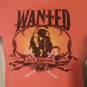 "WANTED Jack Sparrow" Graphic Tee Small